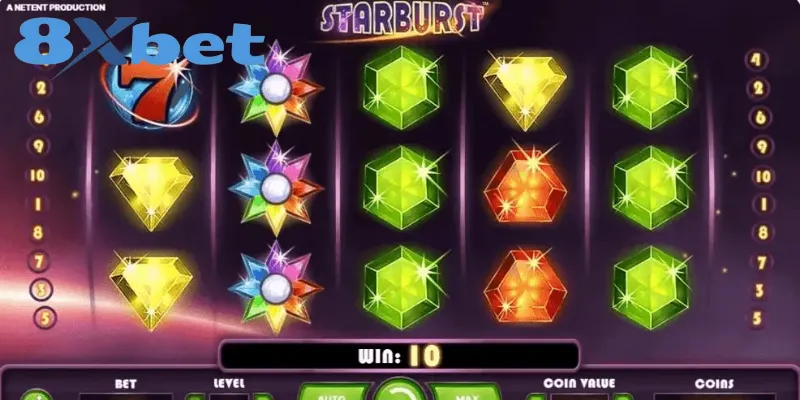 Starburst là game slot đơn giản nhưng đầy cuốn hút
